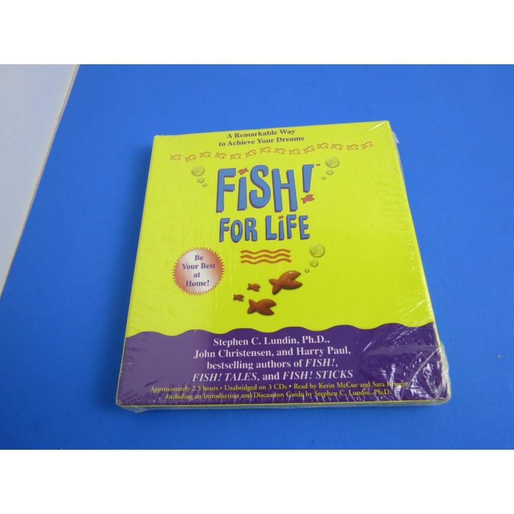 Fish! For Life Achieve Your Dreams Unabridged Lundin 3-Disc AUDIO BOOK CD SEALED